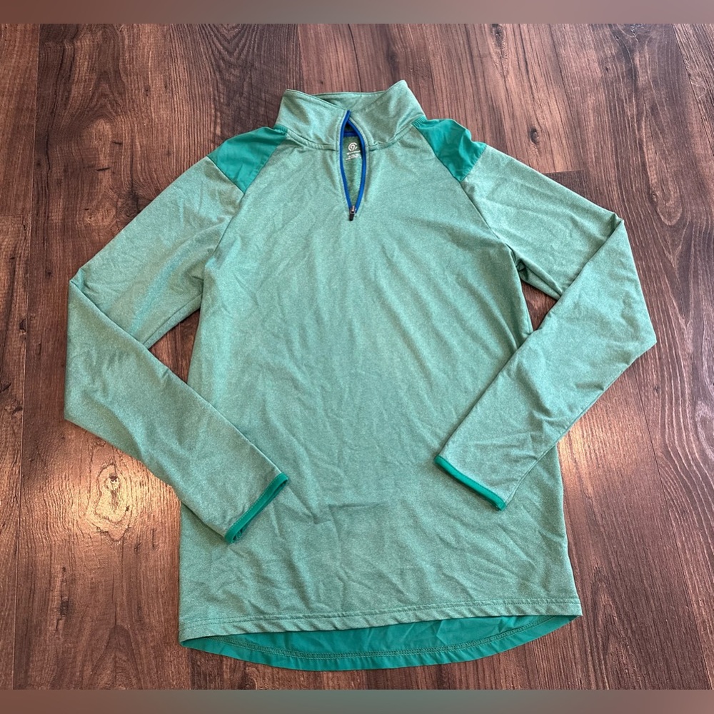 GUC Boy's Youth Champion by C9 Athletic 1/4 Zip Green Shirt, Size: XL  (16-18)